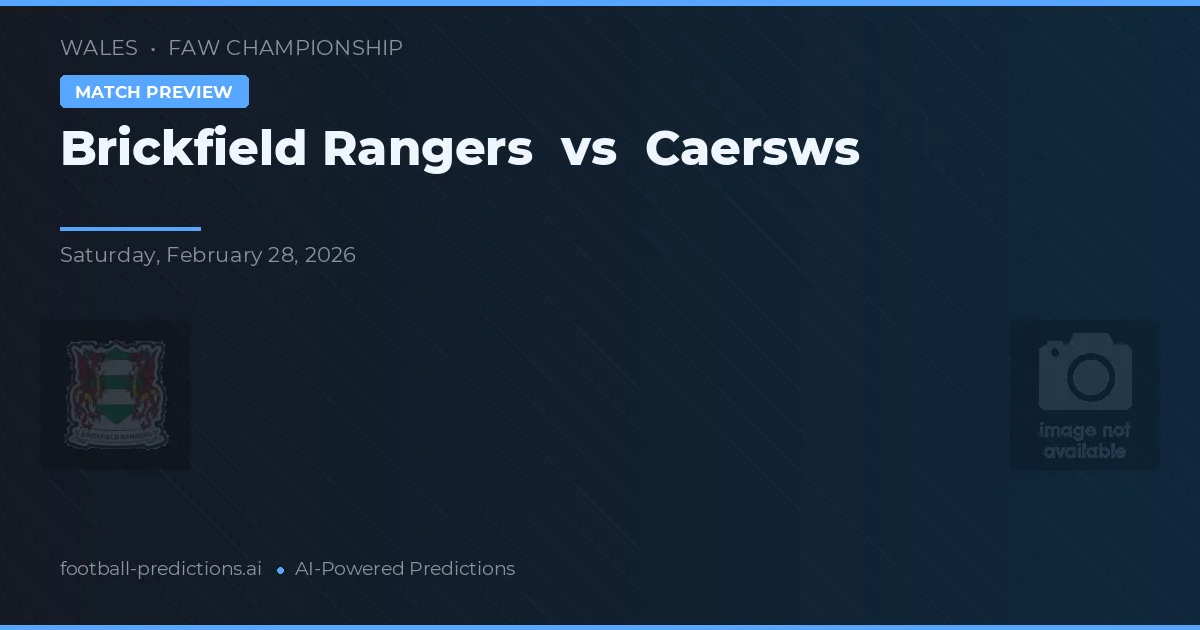 Brickfield Rangers vs Caersws — voorspelling en vooruitblik wedstrijd