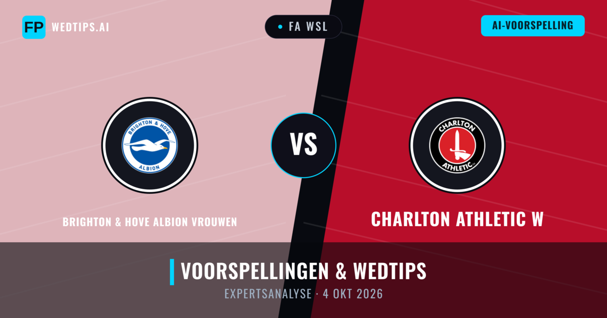 Brighton & Hove Albion Vrouwen vs Charlton Athletic W — voorspelling en vooruitblik wedstrijd