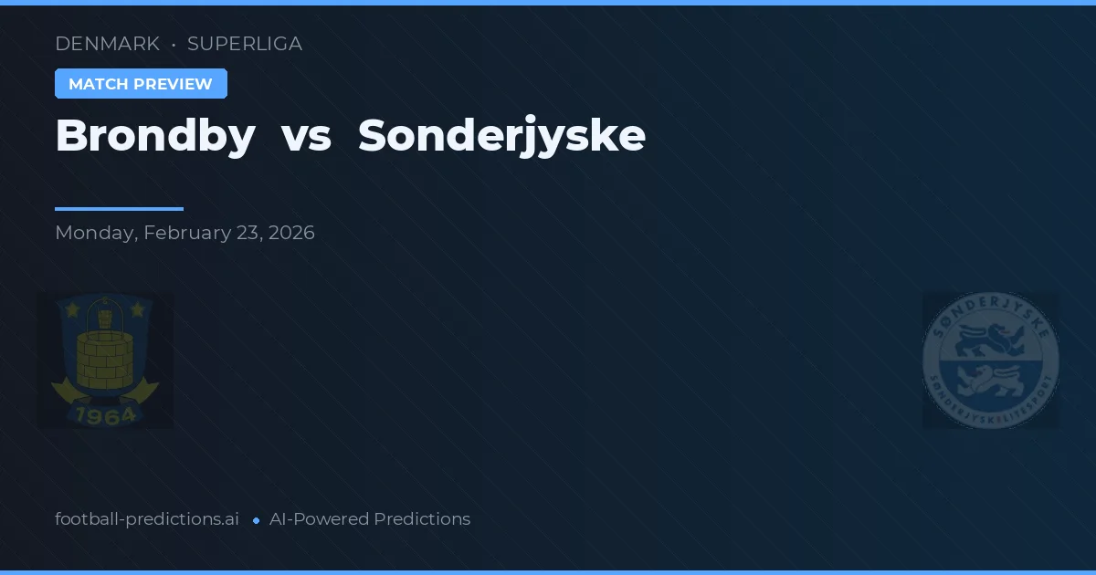 Brøndby IF vs Sønderjyske — voorspelling en vooruitblik wedstrijd
