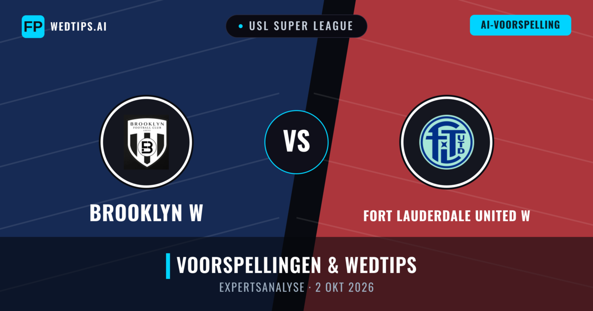 Brooklyn W vs Fort Lauderdale United W — voorspelling en vooruitblik wedstrijd