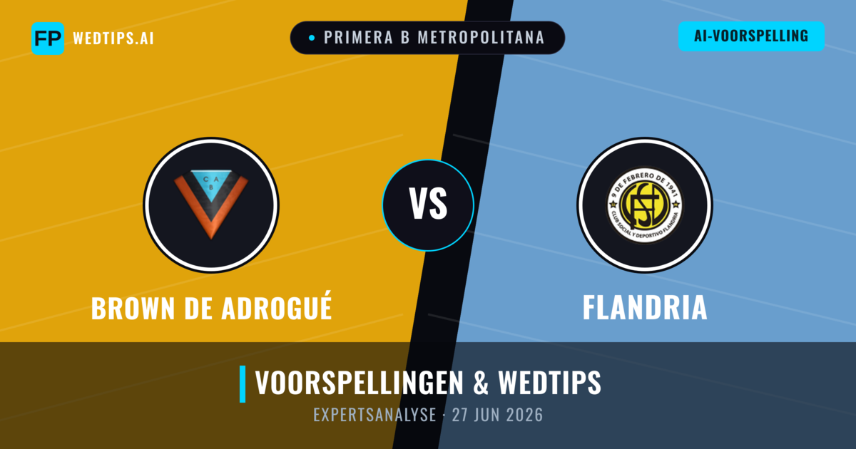 Brown de Adrogué vs Flandria — voorspelling en vooruitblik wedstrijd