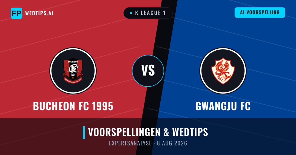 Bucheon FC 1995 vs Gwangju FC — voorspelling en vooruitblik wedstrijd