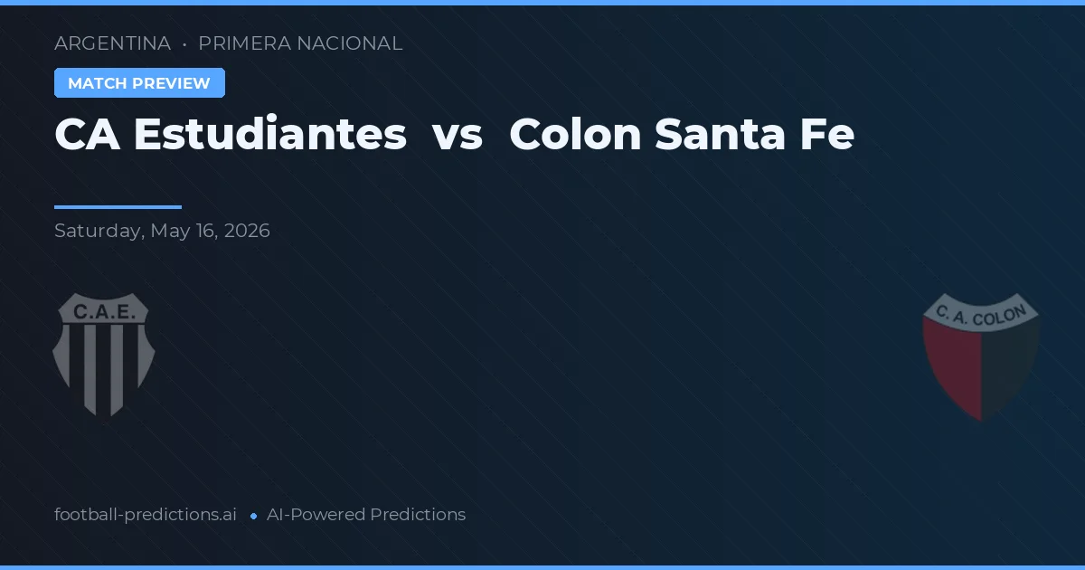 Estudiantes vs Colón Santa Fe — voorspelling en vooruitblik wedstrijd