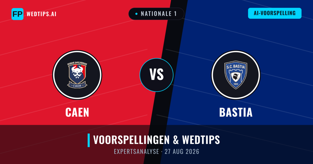 Caen vs Bastia — voorspelling en vooruitblik wedstrijd