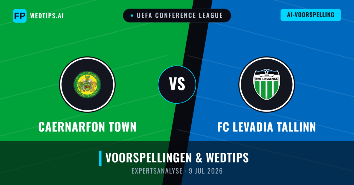 Caernarfon Town vs FC Levadia Tallinn — voorspelling en vooruitblik wedstrijd