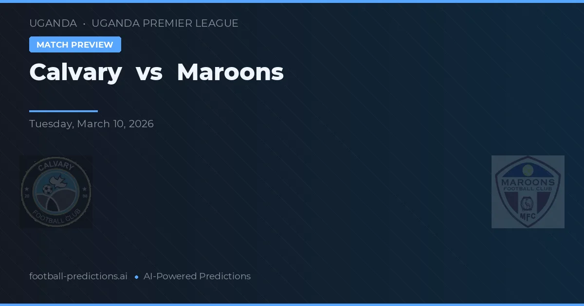 Calvary vs Maroons — voorspelling en vooruitblik wedstrijd