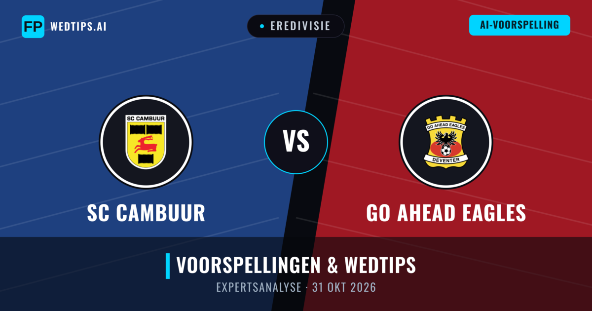 SC Cambuur vs Go Ahead Eagles — voorspelling en vooruitblik wedstrijd