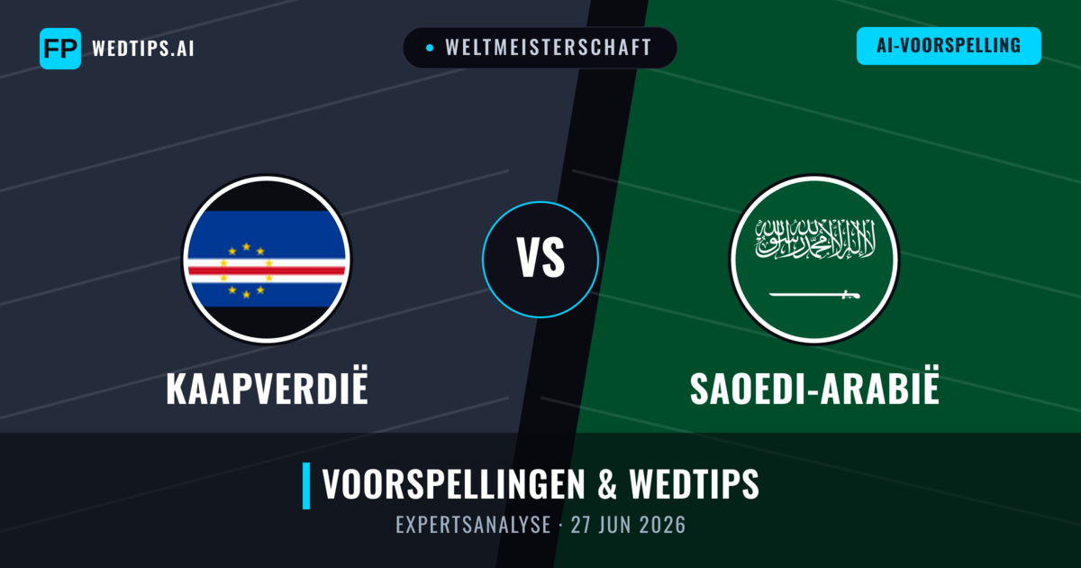 Kaapverdië vs Saoedi-Arabië — voorspelling en vooruitblik wedstrijd