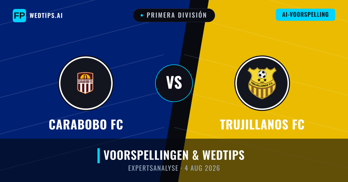 Carabobo FC vs Trujillanos FC — voorspelling en vooruitblik wedstrijd