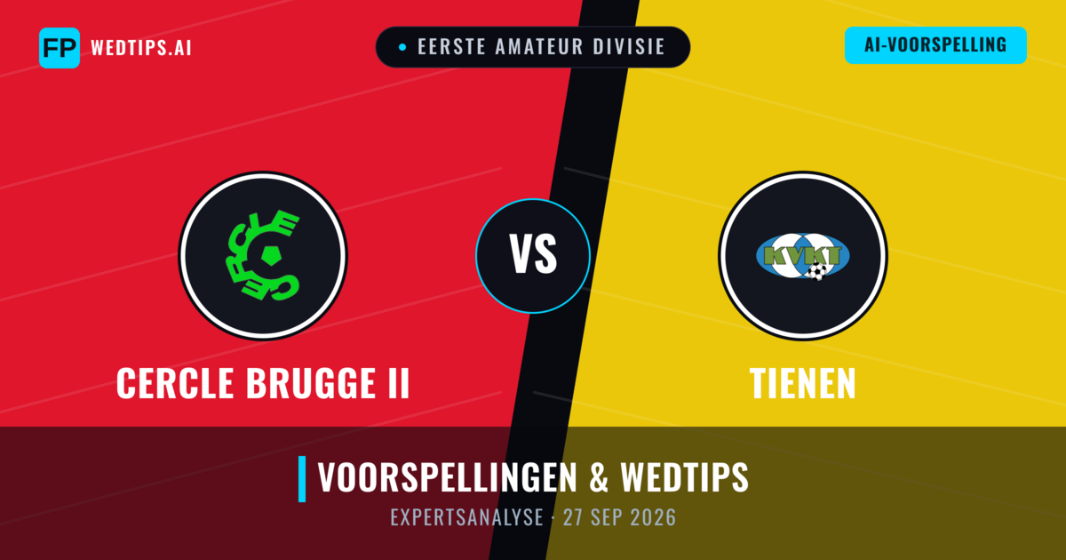 Cercle Brugge II vs Tienen — voorspelling en vooruitblik wedstrijd