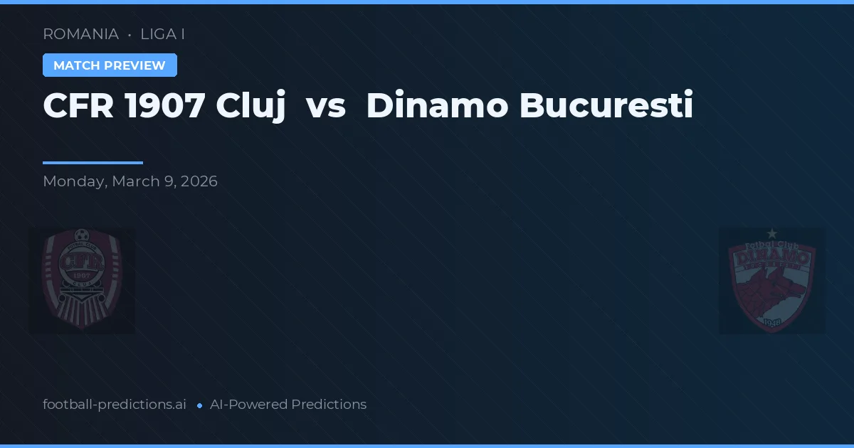 CFR Cluj vs Dinamo Boekarest — voorspelling en vooruitblik wedstrijd