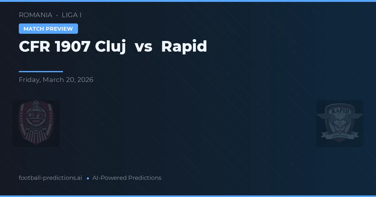 CFR Cluj vs Rapid — voorspelling en vooruitblik wedstrijd