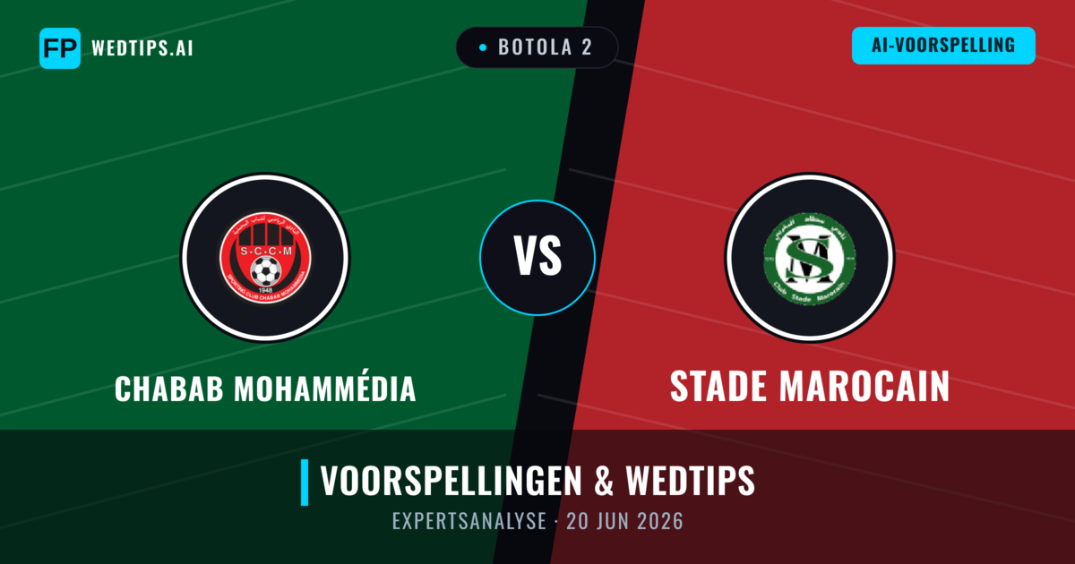 Chabab Mohammédia vs Stade Marocain — voorspelling en vooruitblik wedstrijd