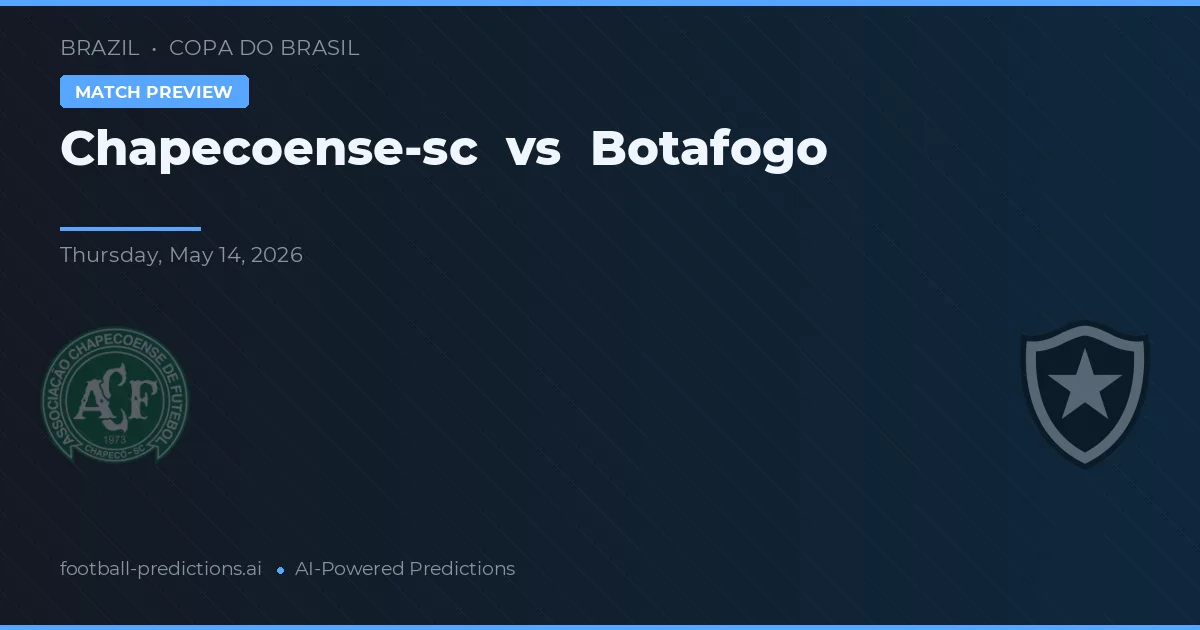 Chapecoense vs Botafogo — voorspelling en vooruitblik wedstrijd