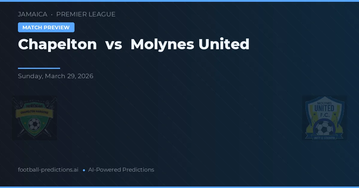 Chapelton vs Molynes United — voorspelling en vooruitblik wedstrijd