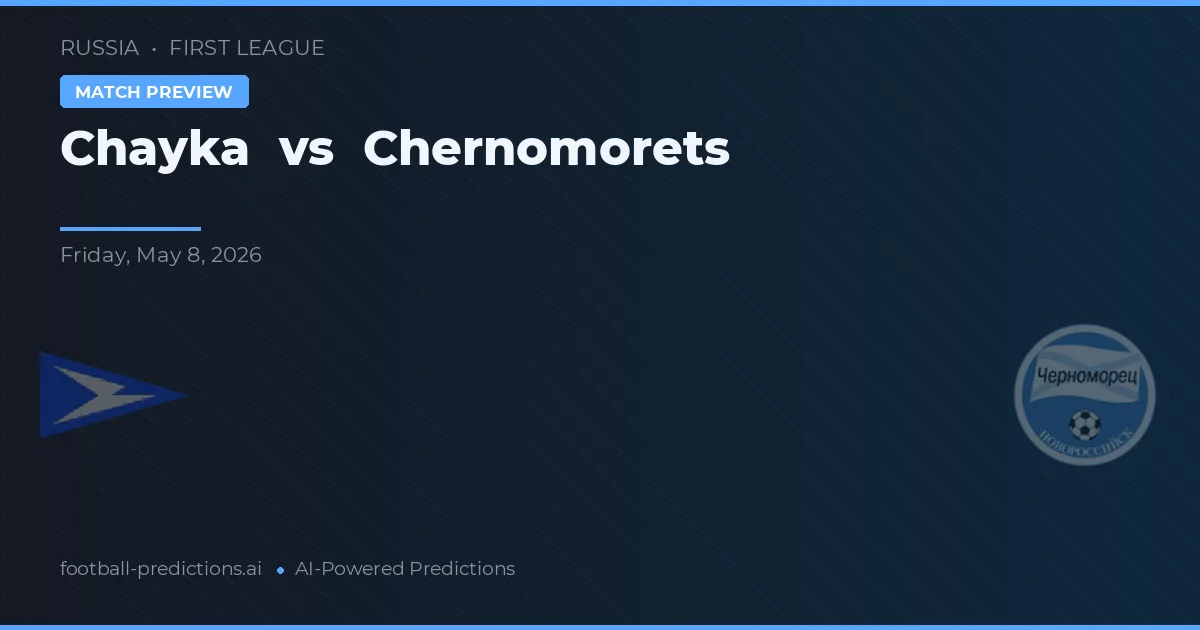 Chayka vs Chernomorets — voorspelling en vooruitblik wedstrijd