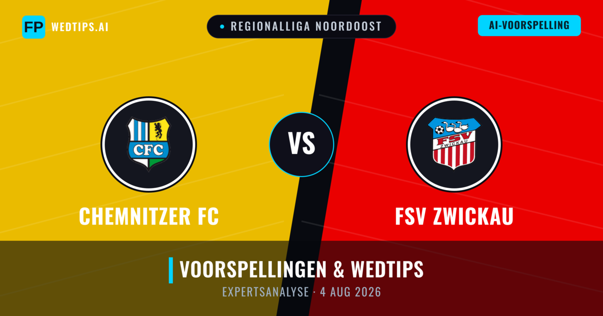 Chemnitzer FC vs FSV Zwickau — voorspelling en vooruitblik wedstrijd