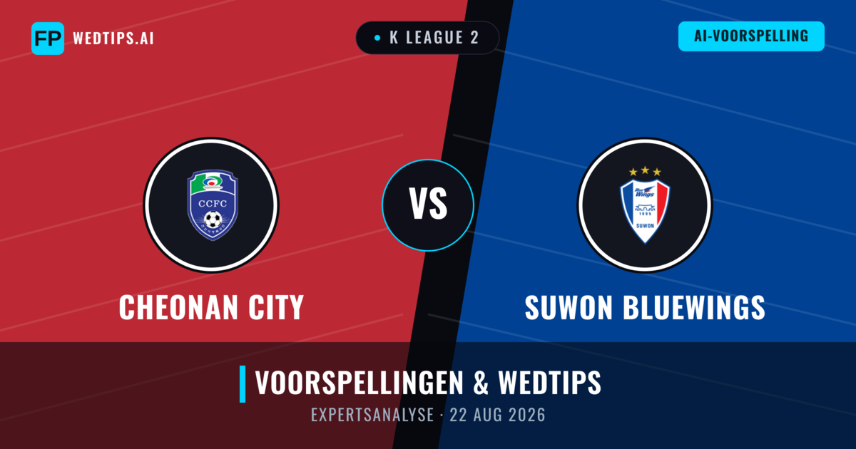 Cheonan City vs Suwon Bluewings — voorspelling en vooruitblik wedstrijd