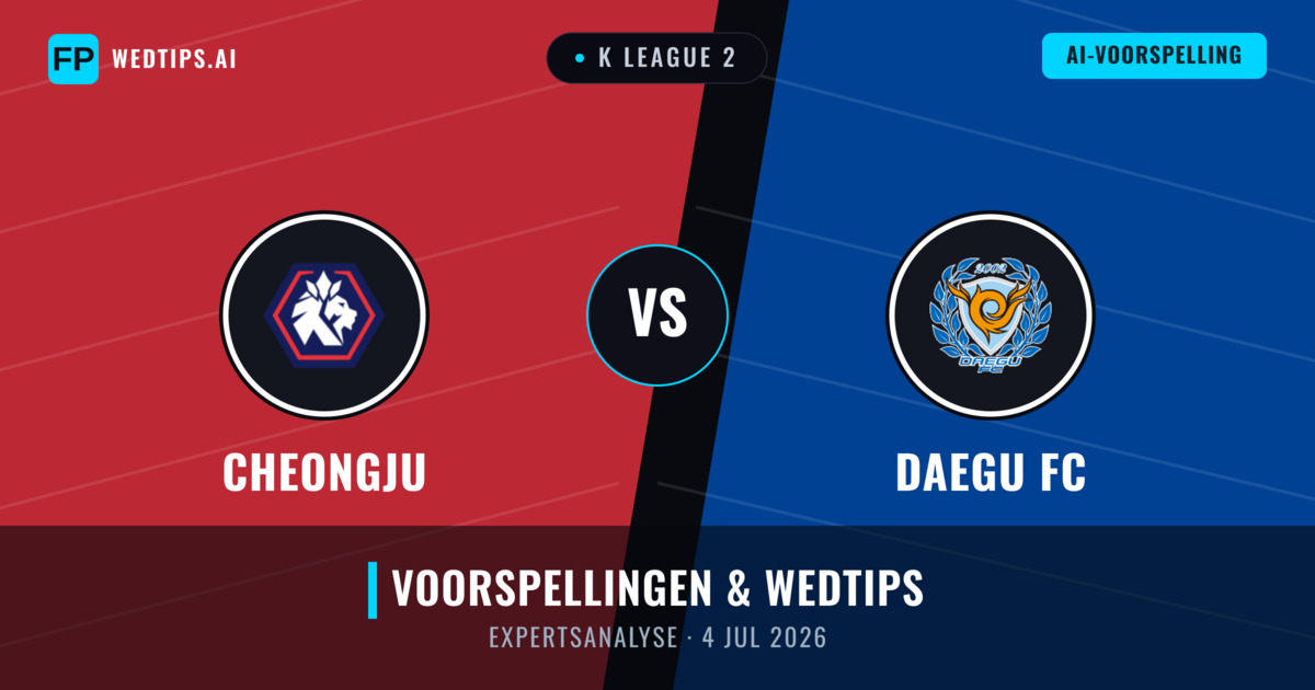 Cheongju vs Daegu FC — voorspelling en vooruitblik wedstrijd