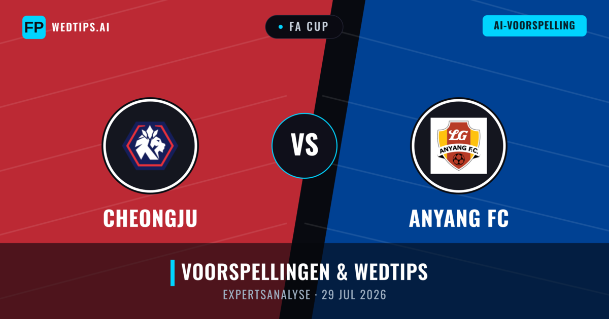 Cheongju vs Anyang FC — voorspelling en vooruitblik wedstrijd