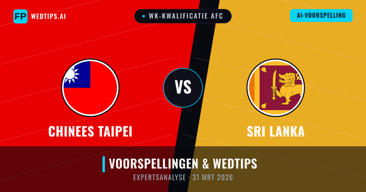 Chinees Taipei vs Sri Lanka — voorspelling en vooruitblik wedstrijd