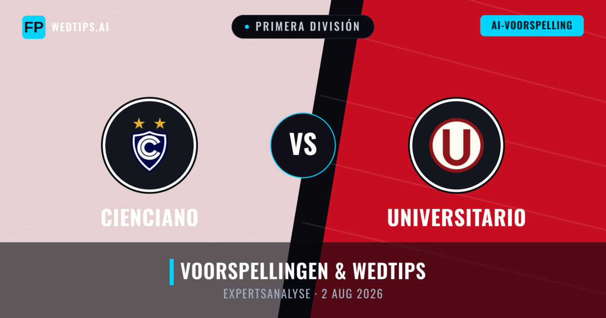 Cienciano vs Universitario — voorspelling en vooruitblik wedstrijd