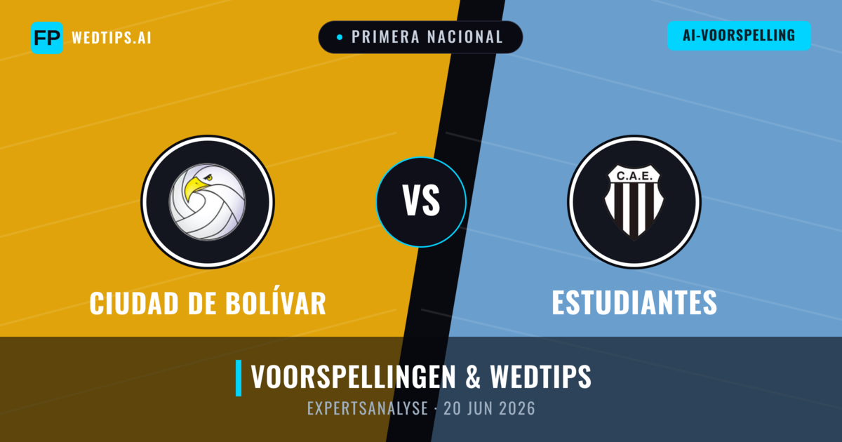 Ciudad de Bolívar vs Estudiantes — voorspelling en vooruitblik wedstrijd