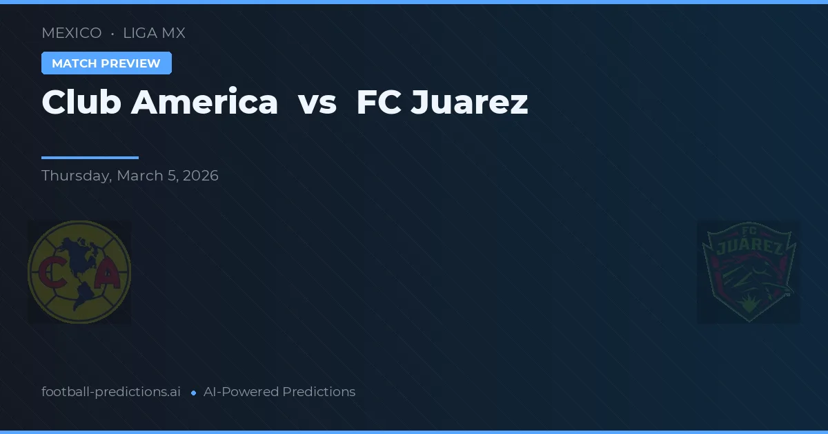 Club América vs FC Juárez — voorspelling en vooruitblik wedstrijd