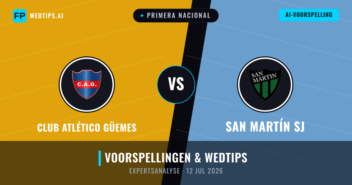 Club Atlético Güemes vs San Martín SJ — voorspelling en vooruitblik wedstrijd