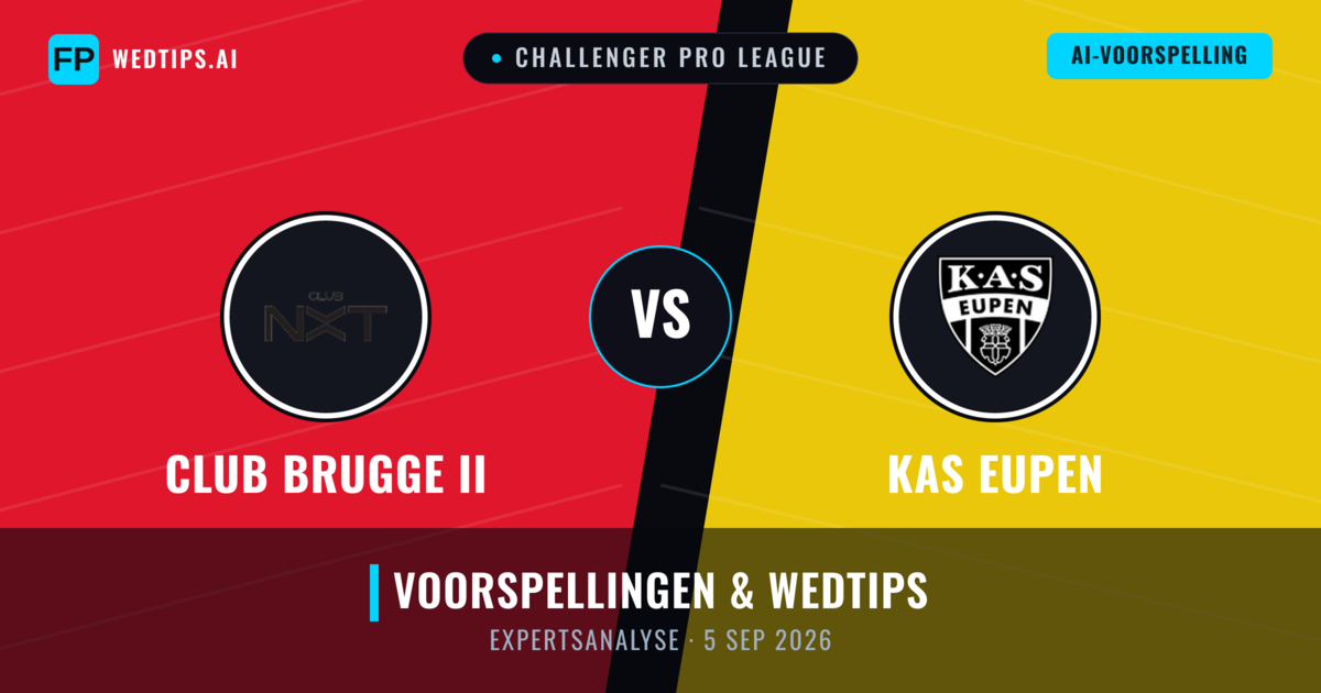 Club Brugge II vs KAS Eupen — voorspelling en vooruitblik wedstrijd