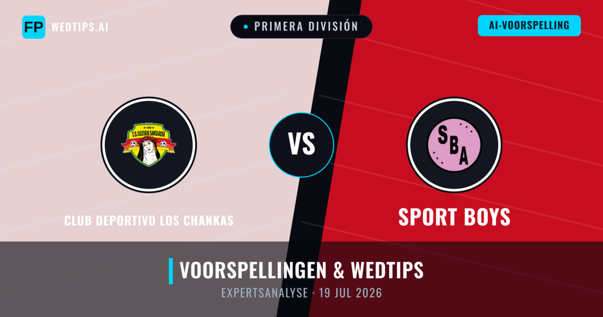 Club Deportivo Los Chankas vs Sport Boys — voorspelling en vooruitblik wedstrijd