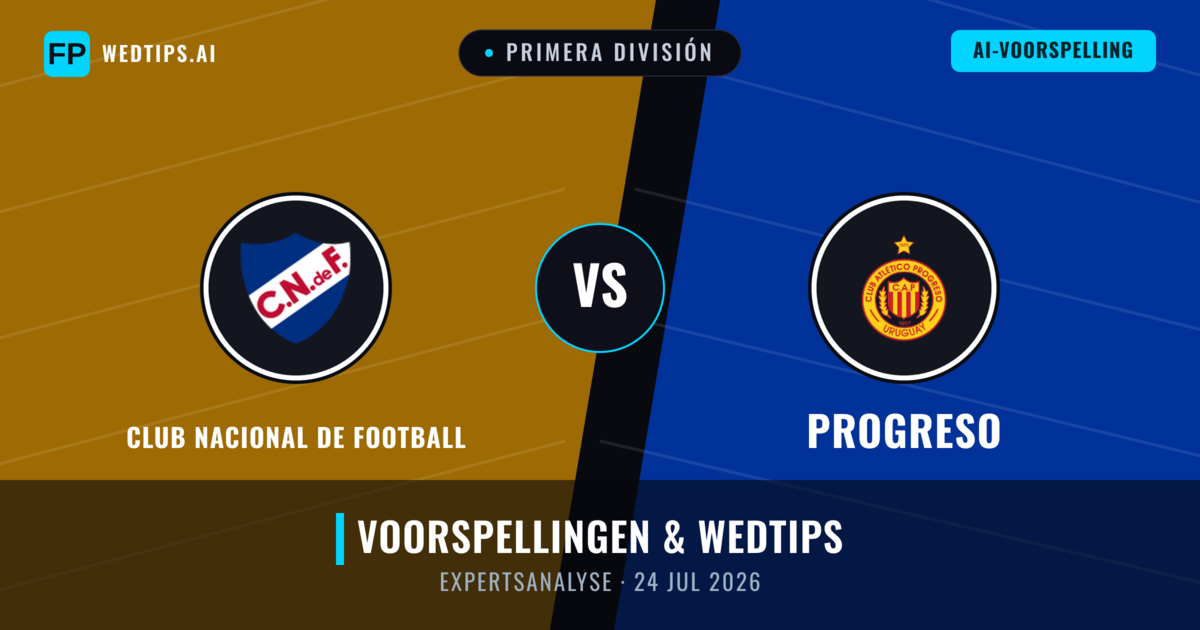 Club Nacional de Football vs Progreso — voorspelling en vooruitblik wedstrijd