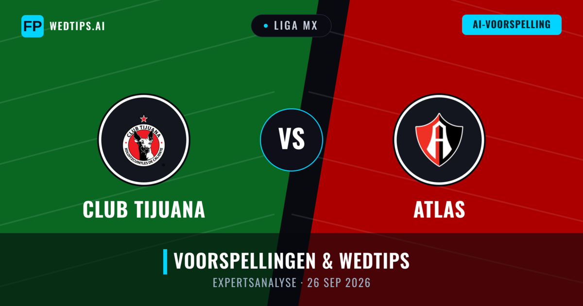 Club Tijuana vs Atlas — voorspelling en vooruitblik wedstrijd
