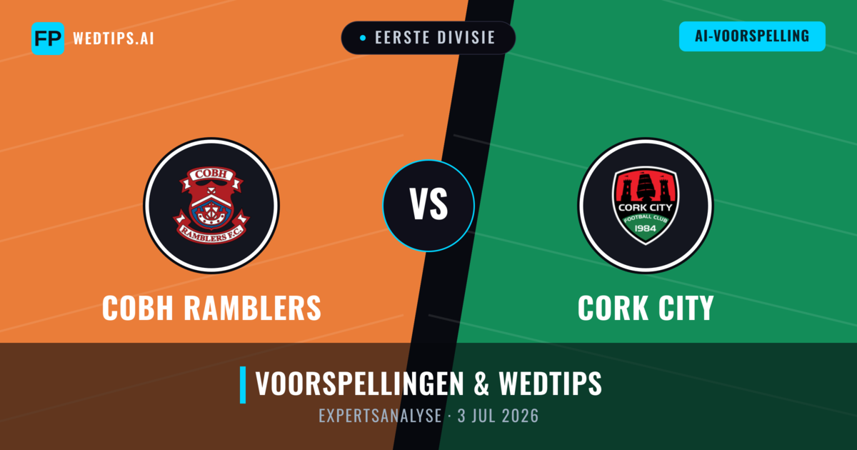 Cobh Ramblers vs Cork City — voorspelling en vooruitblik wedstrijd