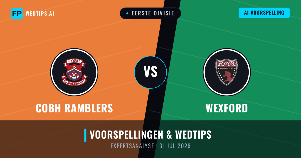 Cobh Ramblers vs Wexford — voorspelling en vooruitblik wedstrijd