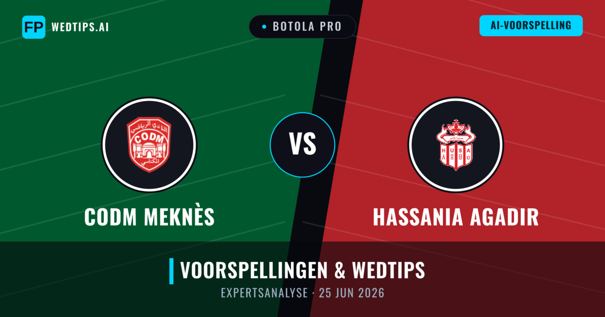 CODM Meknès vs Hassania Agadir — voorspelling en vooruitblik wedstrijd