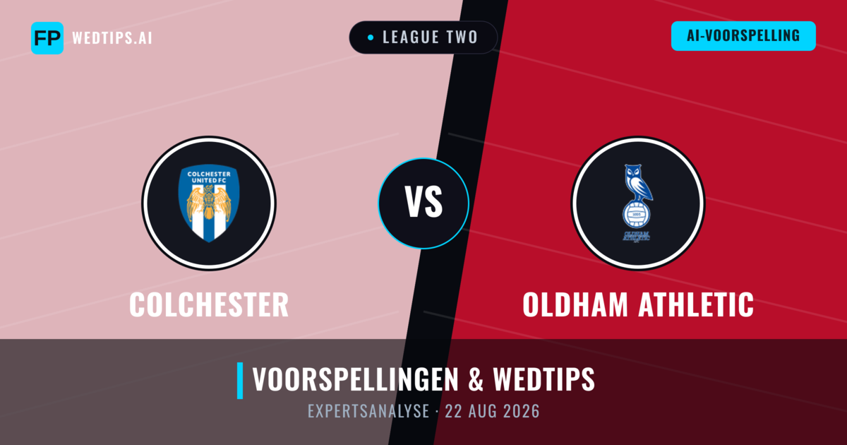 Colchester vs Oldham Athletic — voorspelling en vooruitblik wedstrijd