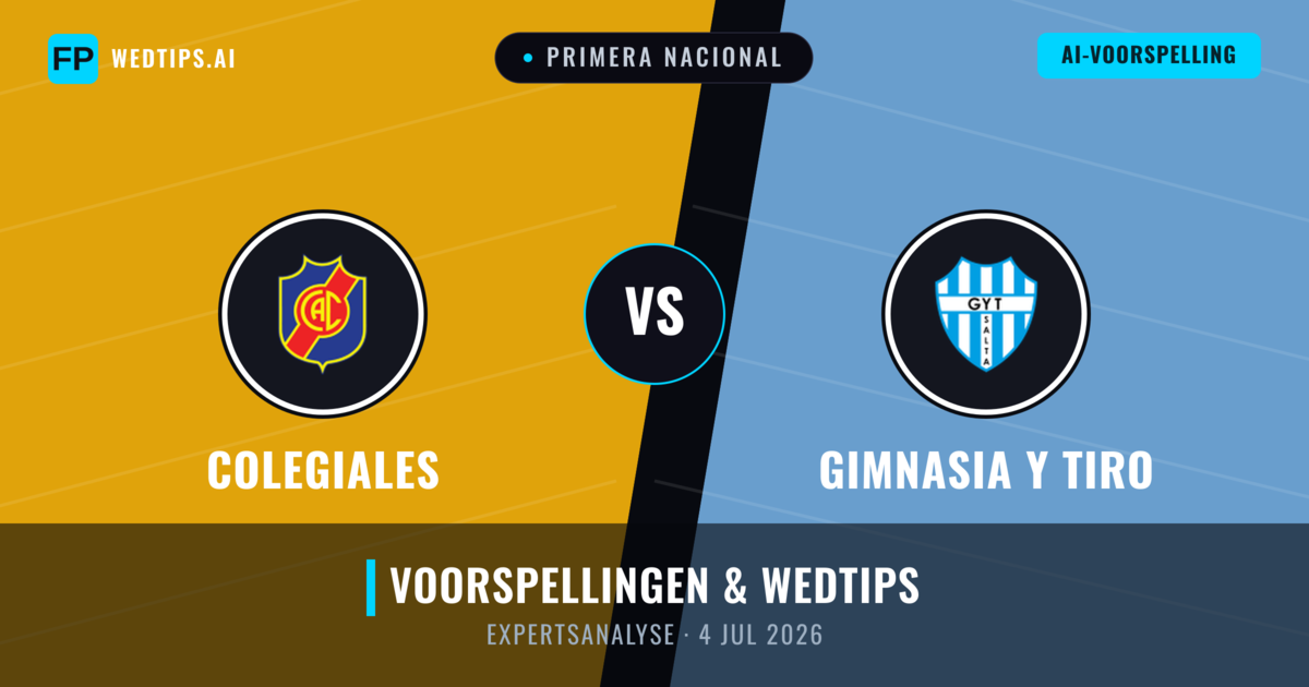 Colegiales vs Gimnasia y Tiro — voorspelling en vooruitblik wedstrijd