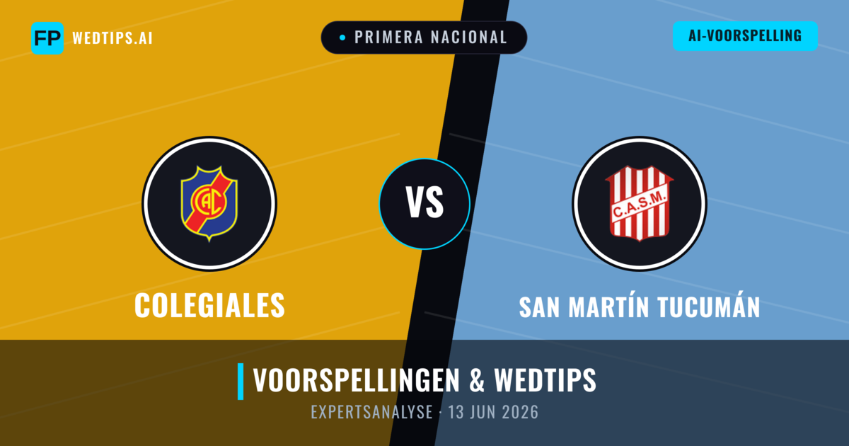 Colegiales vs San Martín Tucumán — voorspelling en vooruitblik wedstrijd