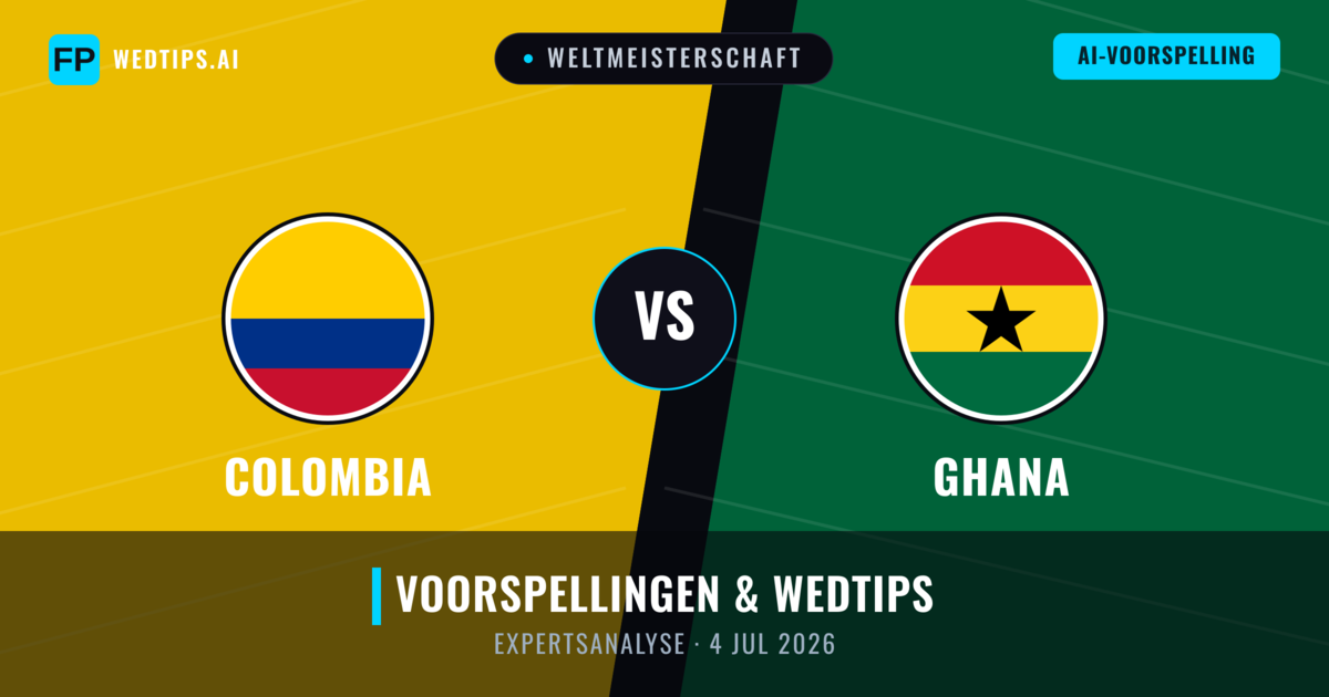 Colombia vs Ghana — voorspelling en vooruitblik wedstrijd