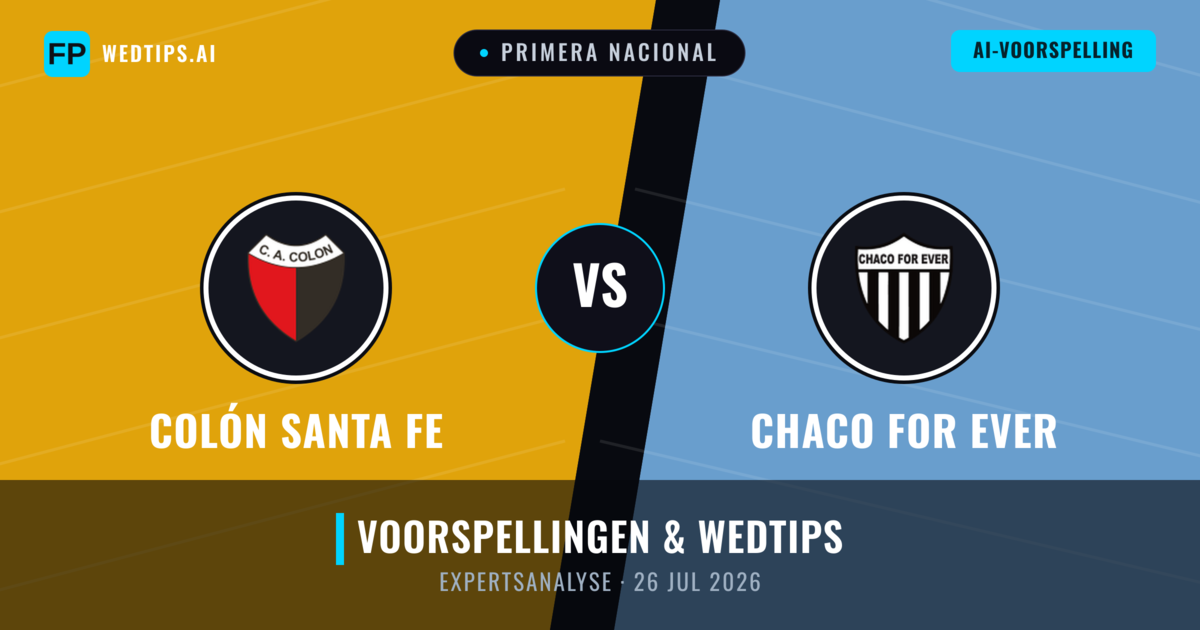 Colón Santa Fe vs Chaco For Ever — voorspelling en vooruitblik wedstrijd