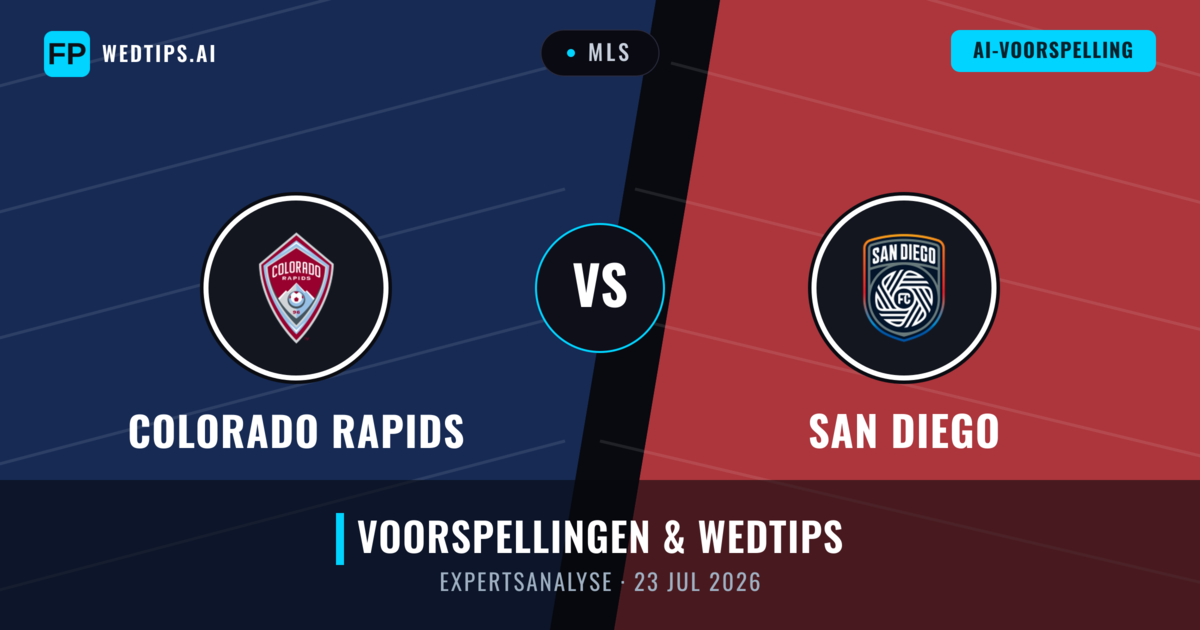 Colorado Rapids vs San Diego — voorspelling en vooruitblik wedstrijd