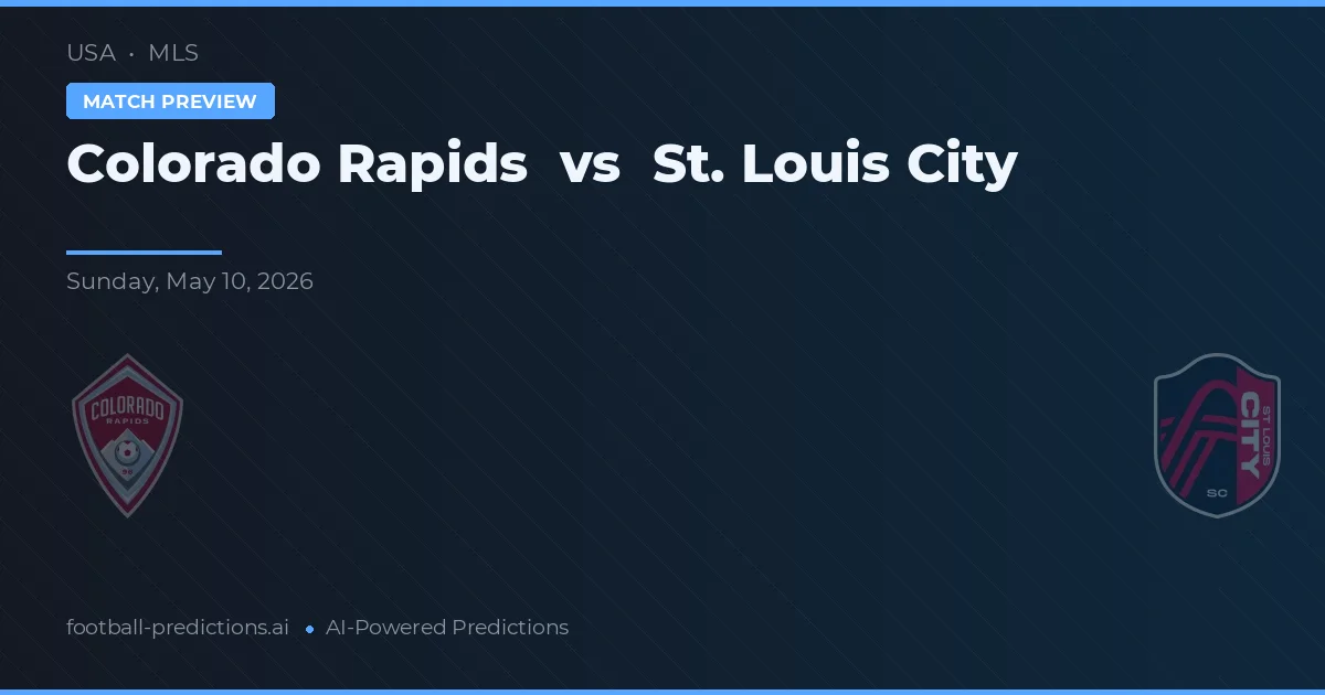 Colorado Rapids vs St. Louis City — voorspelling en vooruitblik wedstrijd