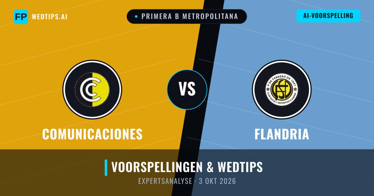 Comunicaciones vs Flandria — voorspelling en vooruitblik wedstrijd