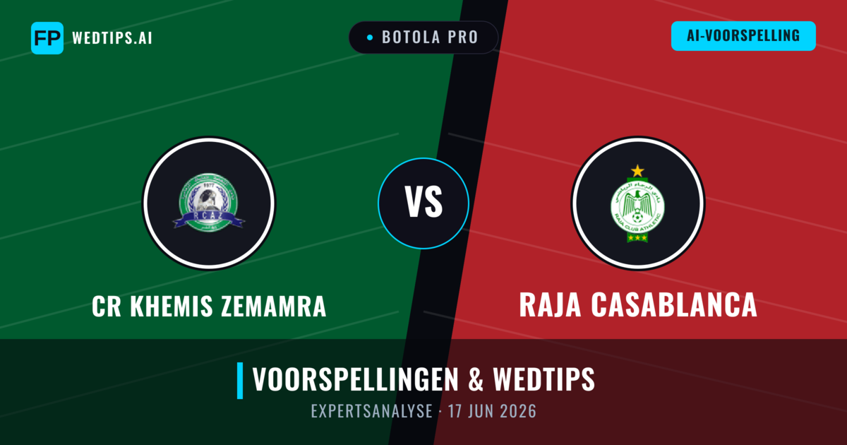 CR Khemis Zemamra vs Raja Casablanca — voorspelling en vooruitblik wedstrijd