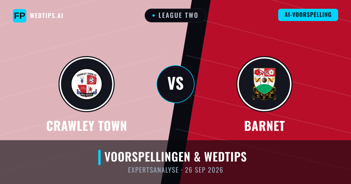 Crawley Town vs Barnet — voorspelling en vooruitblik wedstrijd