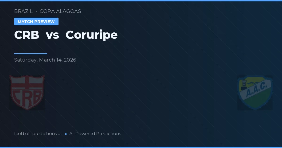 CRB vs Coruripe — voorspelling en vooruitblik wedstrijd