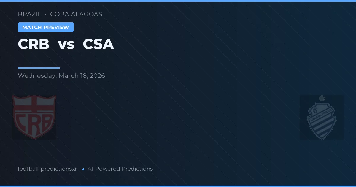 CRB vs CSA — voorspelling en vooruitblik wedstrijd