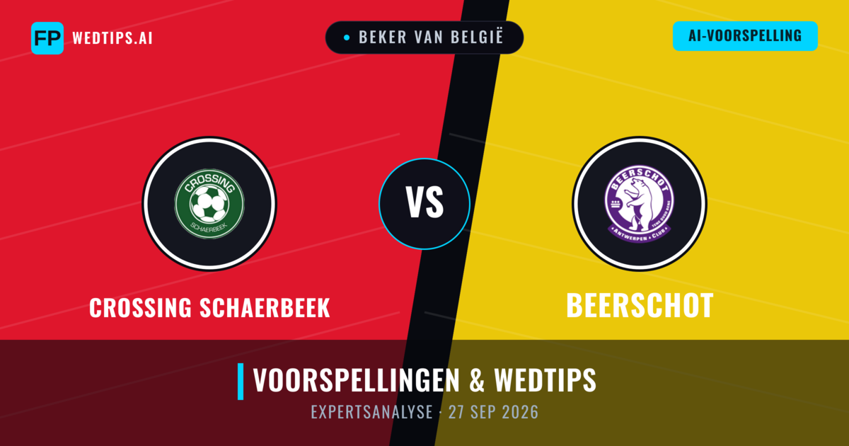 Crossing Schaerbeek vs Beerschot — voorspelling en vooruitblik wedstrijd