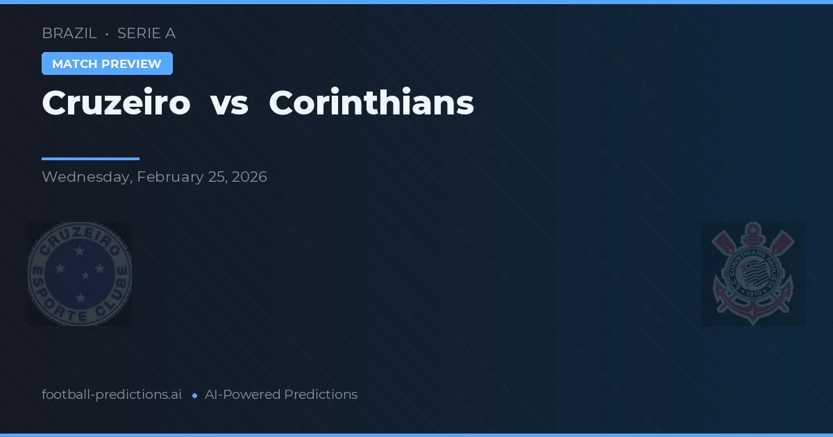 Cruzeiro vs Corinthians — voorspelling en vooruitblik wedstrijd